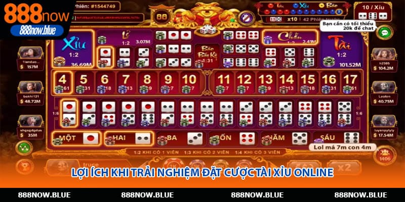 Lợi ích khi trải nghiệm đặt cược tài xỉu online